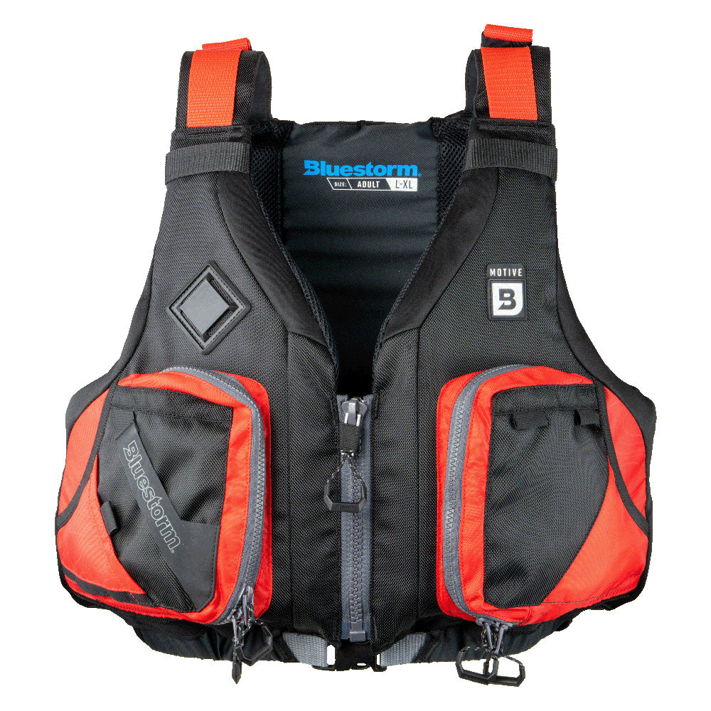 Bluestorm Motive Kayak Fishing Vest - Nitro Red - L/XL [BS-248-RDD-L/XL]