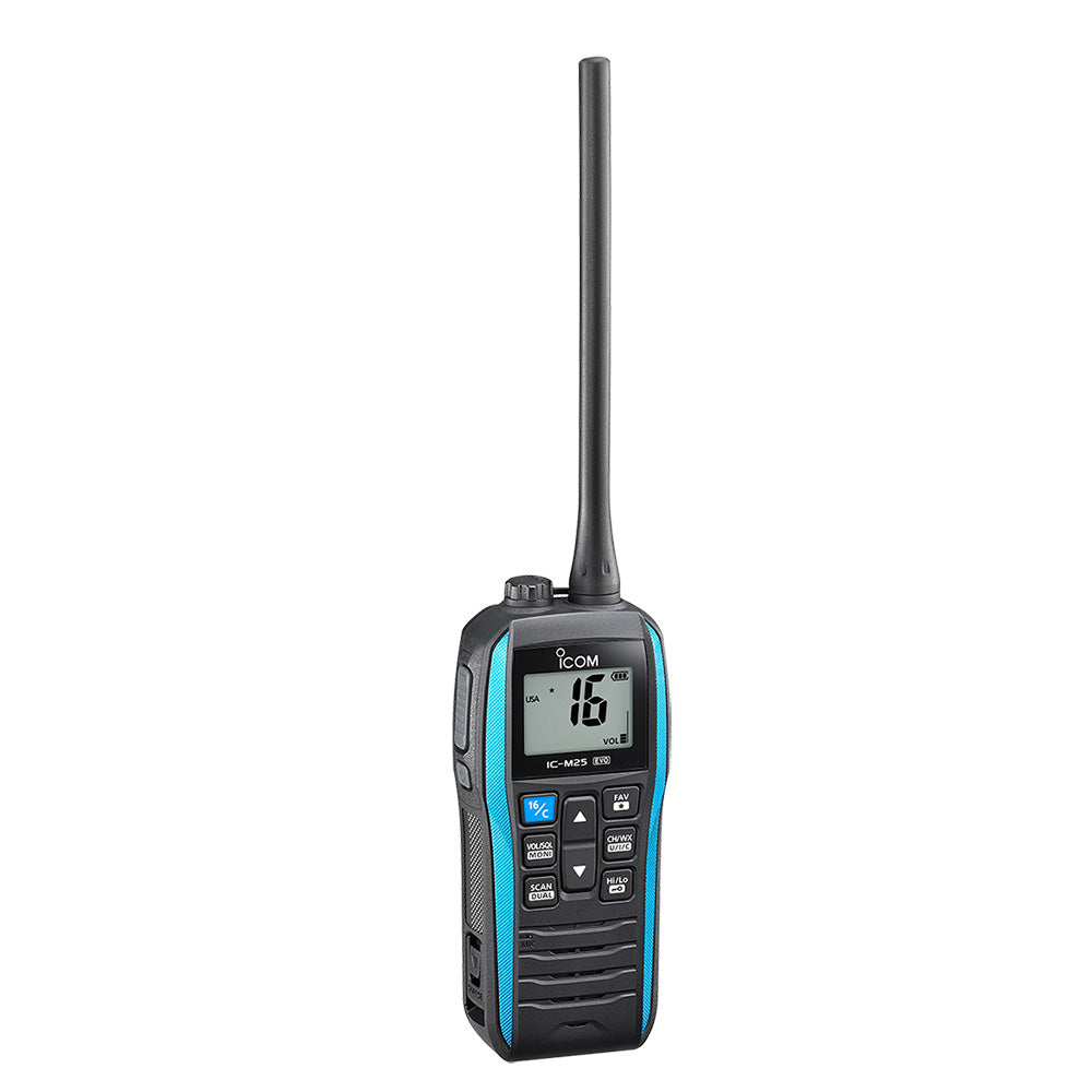 Icom M25 EVO Handheld VHF Radio - Blue [M25 EVO BLUE 71 USA]