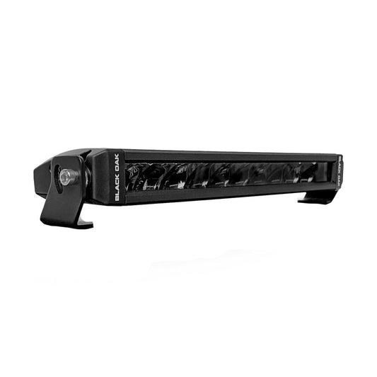 Black Oak Single Row Slim 10" 150W Dual Color LED Light Bar - White  Yellow - Combo Beam [10C-AW]