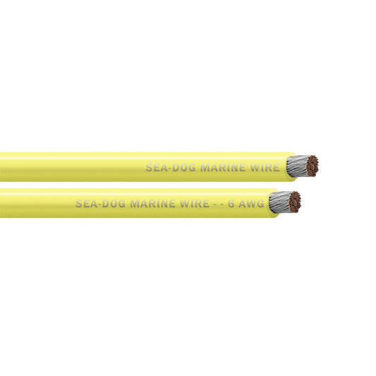 Sea-Dog 6 AWG Yellow Battery Cable - 750' [8006038]