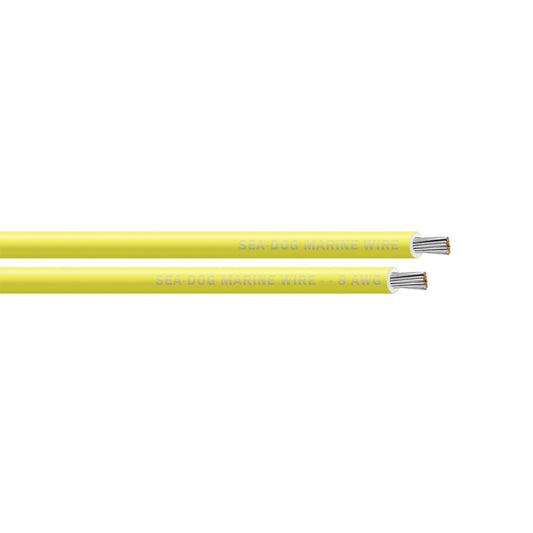 Sea-Dog 8 AWG Yellow Primary Wire - 25' [8008030]