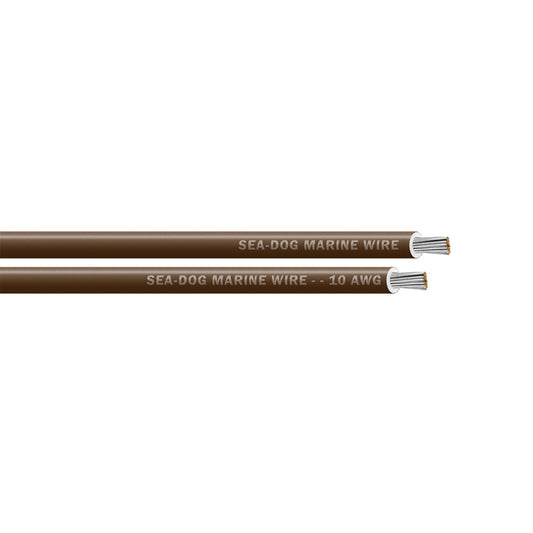 Sea-Dog 10 AWG Brown Primary Wire - 500' [8010077]