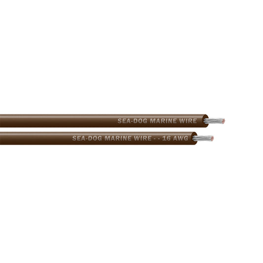 Sea-Dog 16 AWG Brown Primary Wire - 100' [8016072]