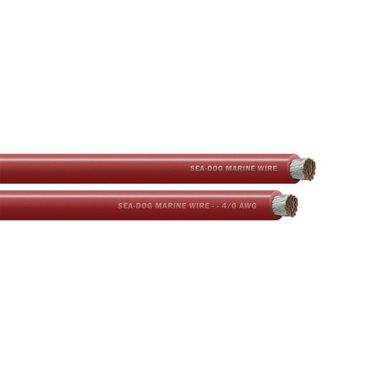 Sea-Dog 4/0 AWG Red Battery Cable - 100' [8041022]