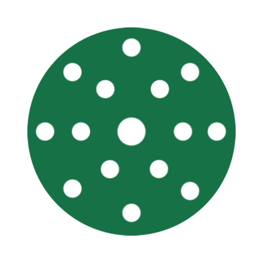 RUPES PROCUT Film Abrasive Discs 150mm (6") - 15 Holes - P180 Grit *Box of 50pcs [9.45FD180]