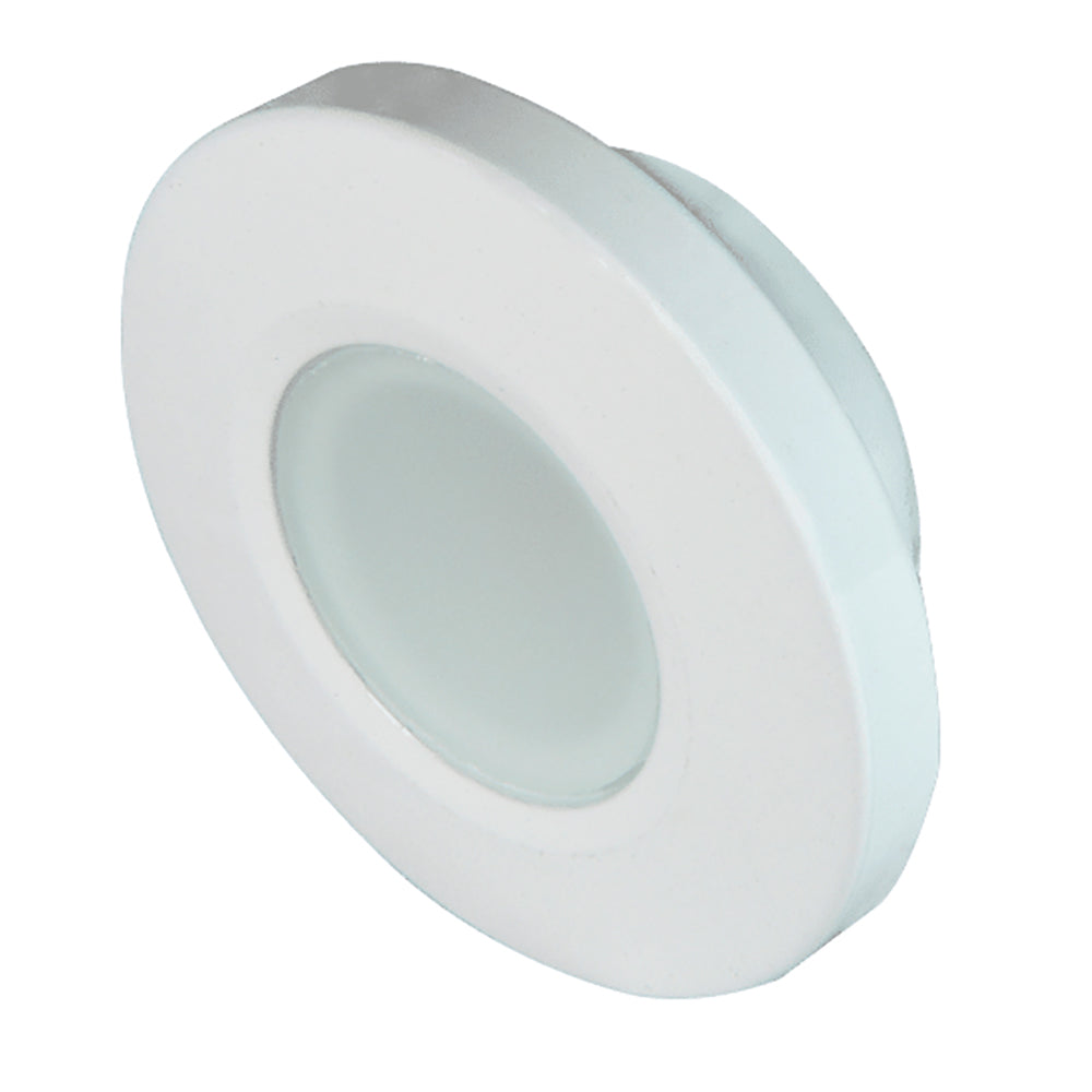 Lumitec Orbit - Flush Mount Down Light - White Finish - 4-Color Blue/Red/Purple/White Non Dimming [112520]