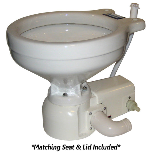 Raritan Sea Era QC Toilet - Household Style - Freshwater Solenoid - Straight  90 Discharge - Smart Toilet Control - 12v [162HF012]