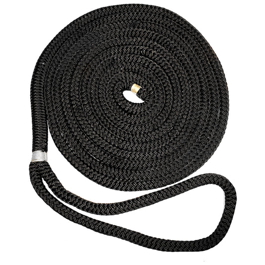 New England Ropes 3/8" Double Braid Dock Line - Black - 25 [C5054-12-00025]