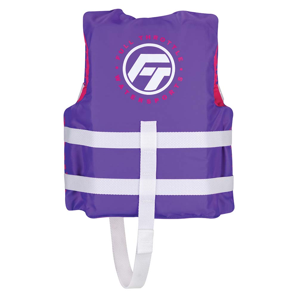 Full Throttle Child Nylon Life Jacket - Purple [112200-600-001-22]