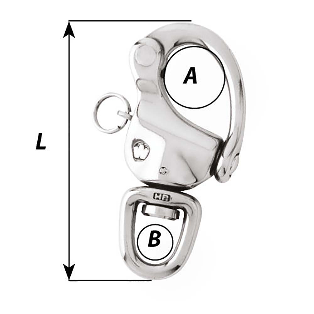 Wichard 2-3/4" Snap Shackle w/Swivel Eye - 80mm [2473W]