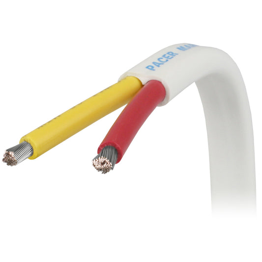 Pacer 12/2 AWG Safety Duplex Cable - Flat Cable - Red/Yellow - Sold By The Foot [W12/2RYW-FT]