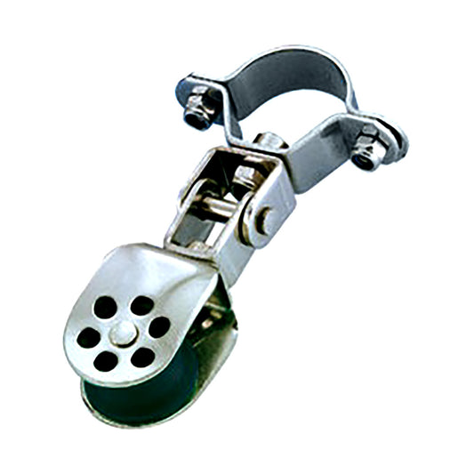 Wichard Stainless Steel Single Block - 25mm Sheave Diameter f/25mm Stanchion Pivoting [30125W]